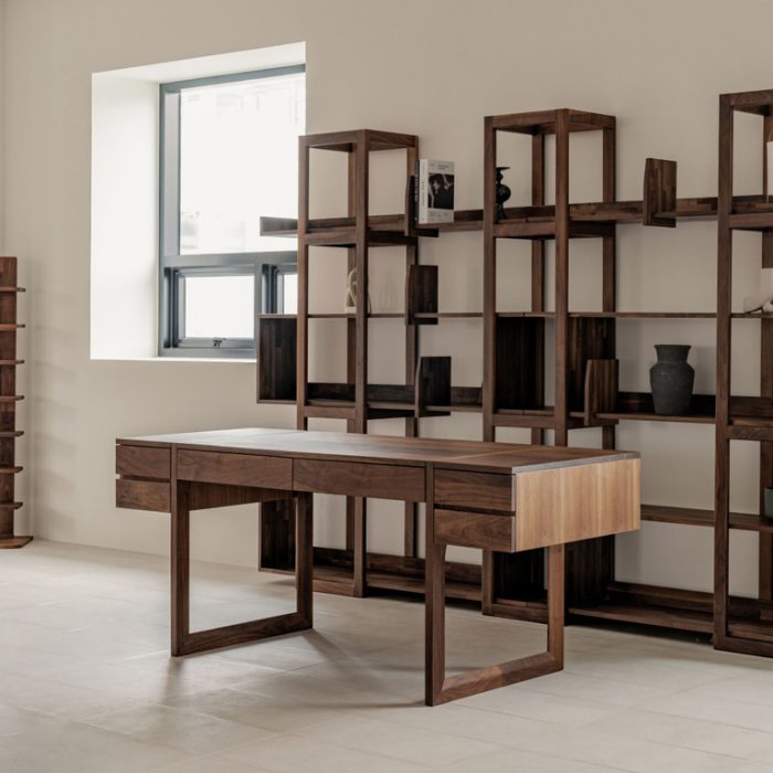 Bàn làm việc gỗ óc chó / Gỗ sồi trắng